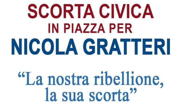 Sit-in di solidarietà per Gratteri il 13 maggio