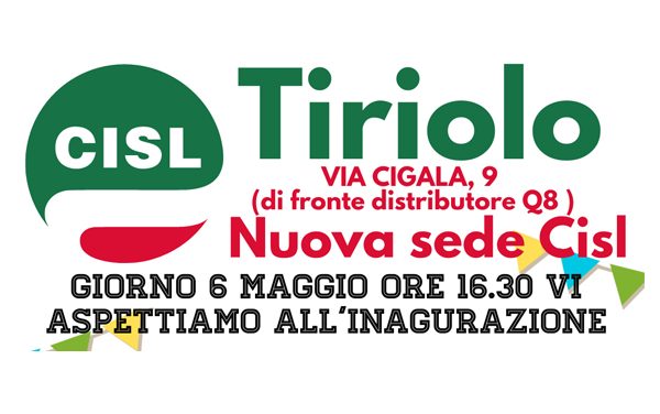 Inaugurazione sede CISL Tiriolo